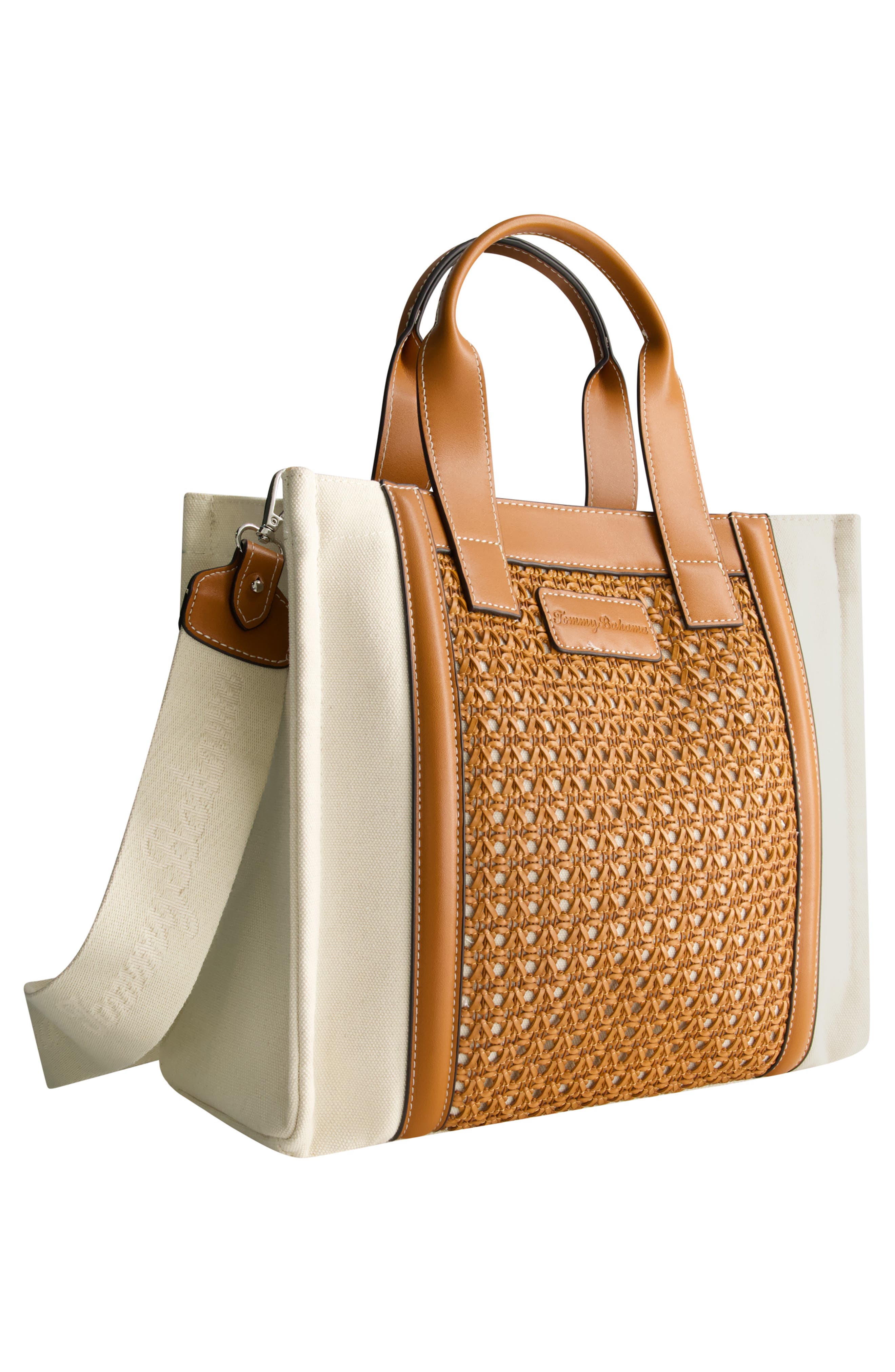 Tommy Bahama Woven Medium Tote Bag, Alternate, color, Brown