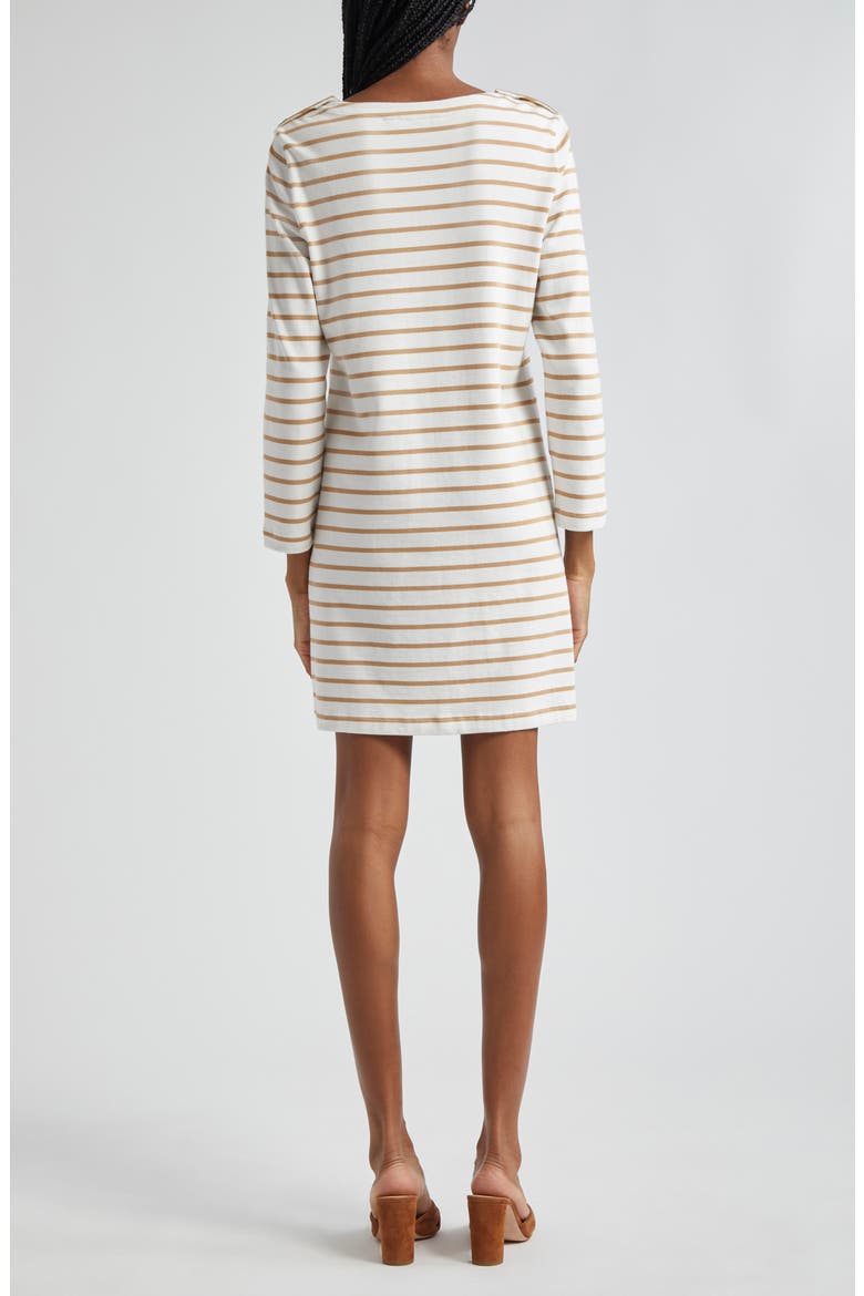 Ruta Stripe Minidress, Alternate, color, OFF WHITE/ KHAKI