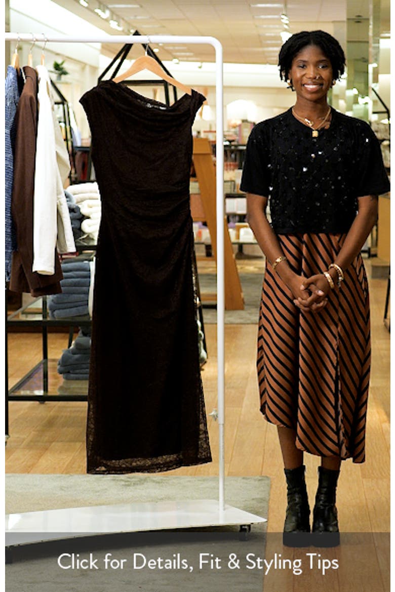Paris Asymmetric Lace Midi Dress video