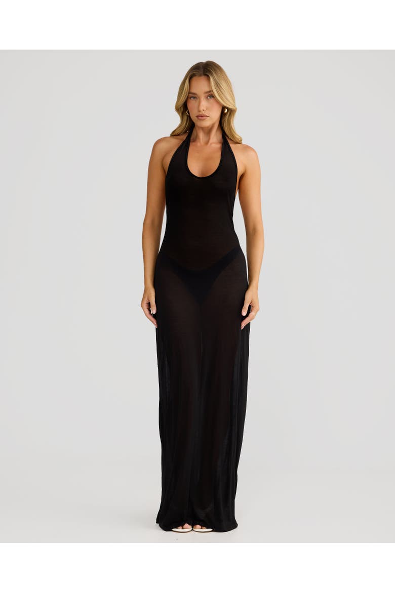 Isidora Maxi Dress, Alternate, color, Black