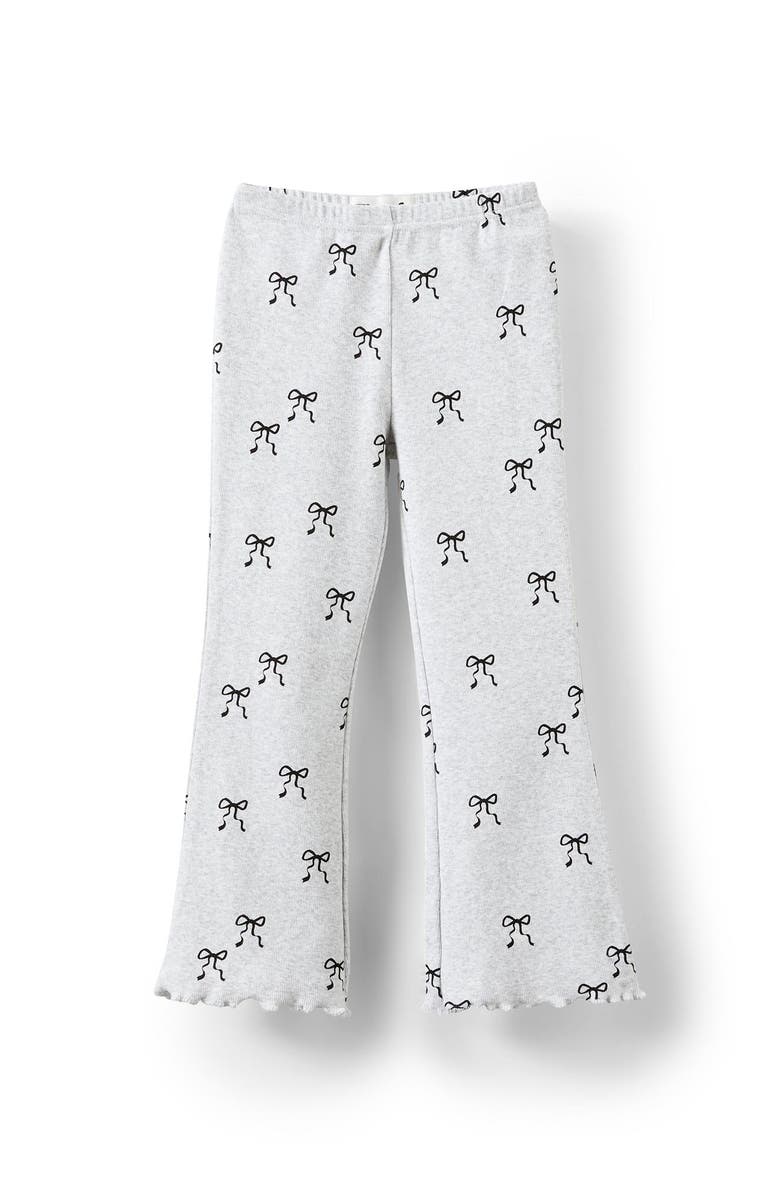 Cotton On Kids Kid's Francine Flare Pant, Main, color, Grey Marle Betty Bows