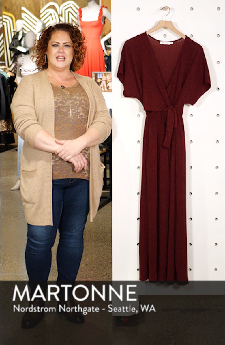 Wide Leg Wrap Front Jumpsuit, sales video thumbnail