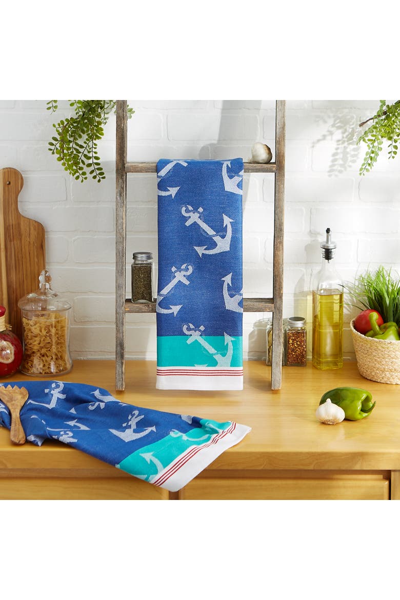 Anchors Away Jacquard Dishtowel Set/2, Alternate, color, Anchors Away