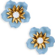 Deepa Gurnani Aurelien Beaded Flower Earrings
