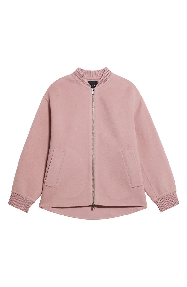 Theory Wool & Cashmere Bomber Jacket, Alternate, color,