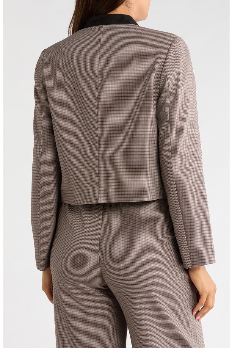 Cropped Houndstooth Jacket, Alternate, color, BLACK/ GREY