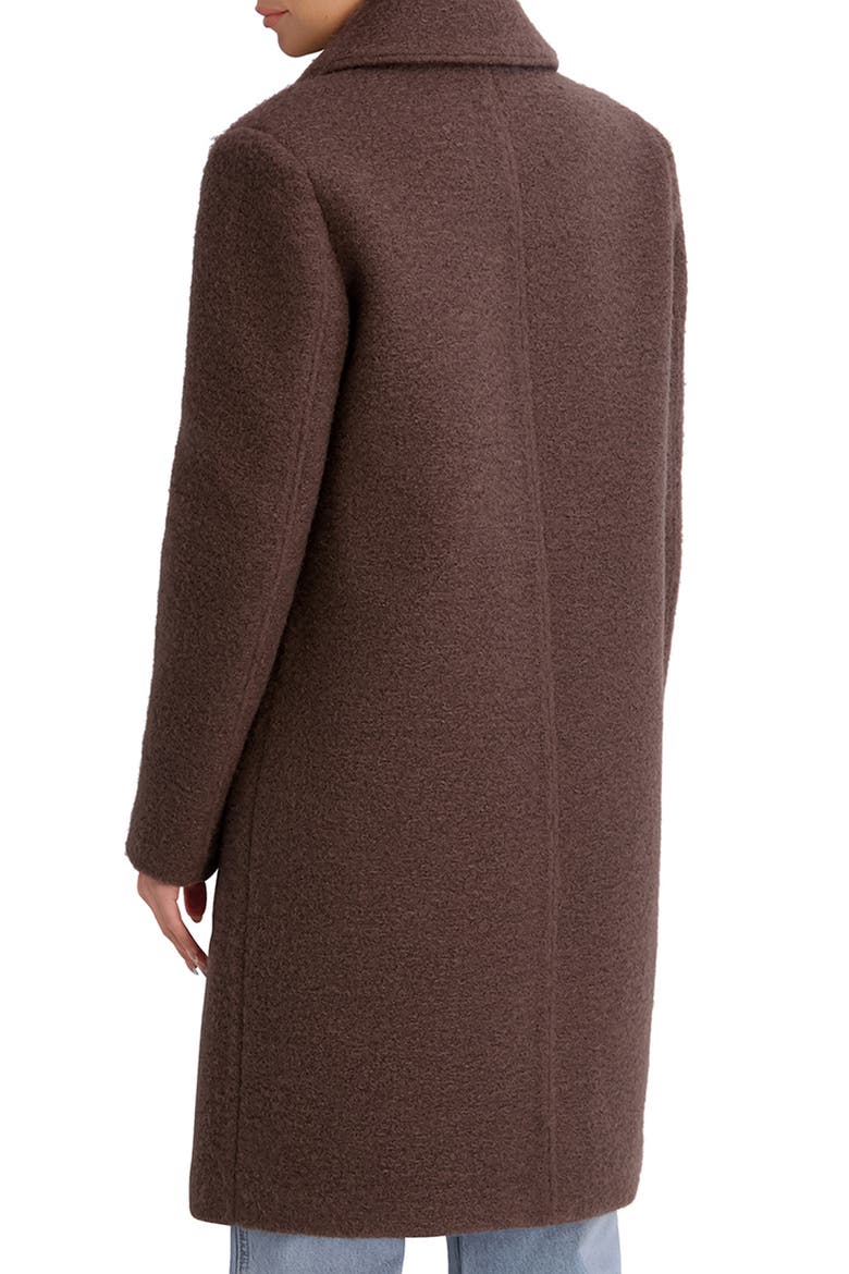Notch Collar Bouclé Topper, Alternate, color, MOCHA