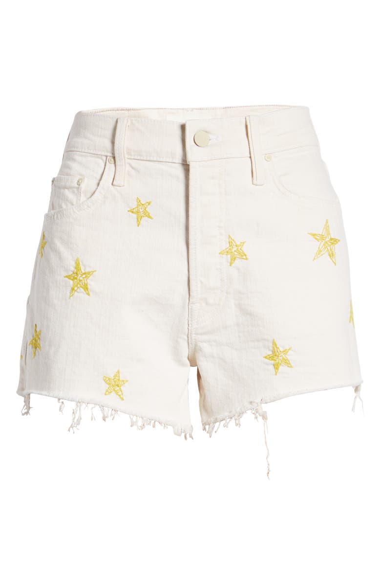 MOTHER The Tomcat Kick Fray Hem Denim Shorts, Alternate, color,