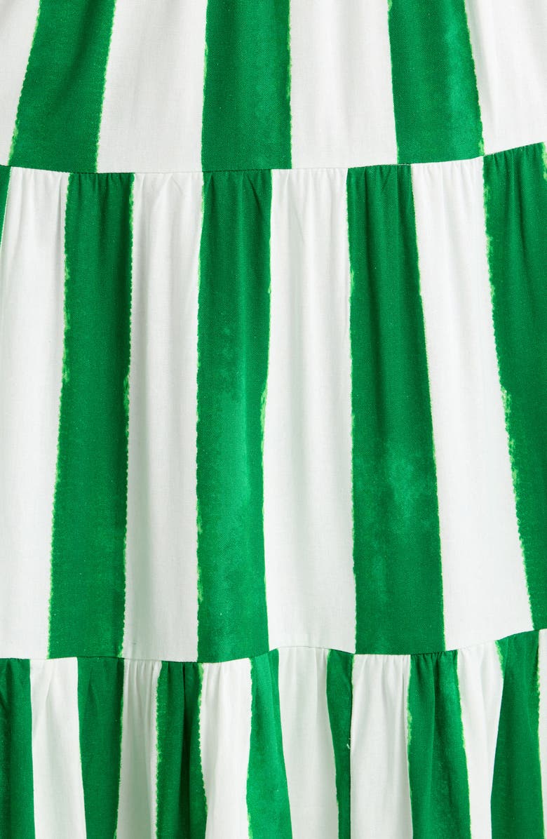 SUGARLIPS Rony Smocked Waist Maxi Dress, Alternate, color, Cream-Green