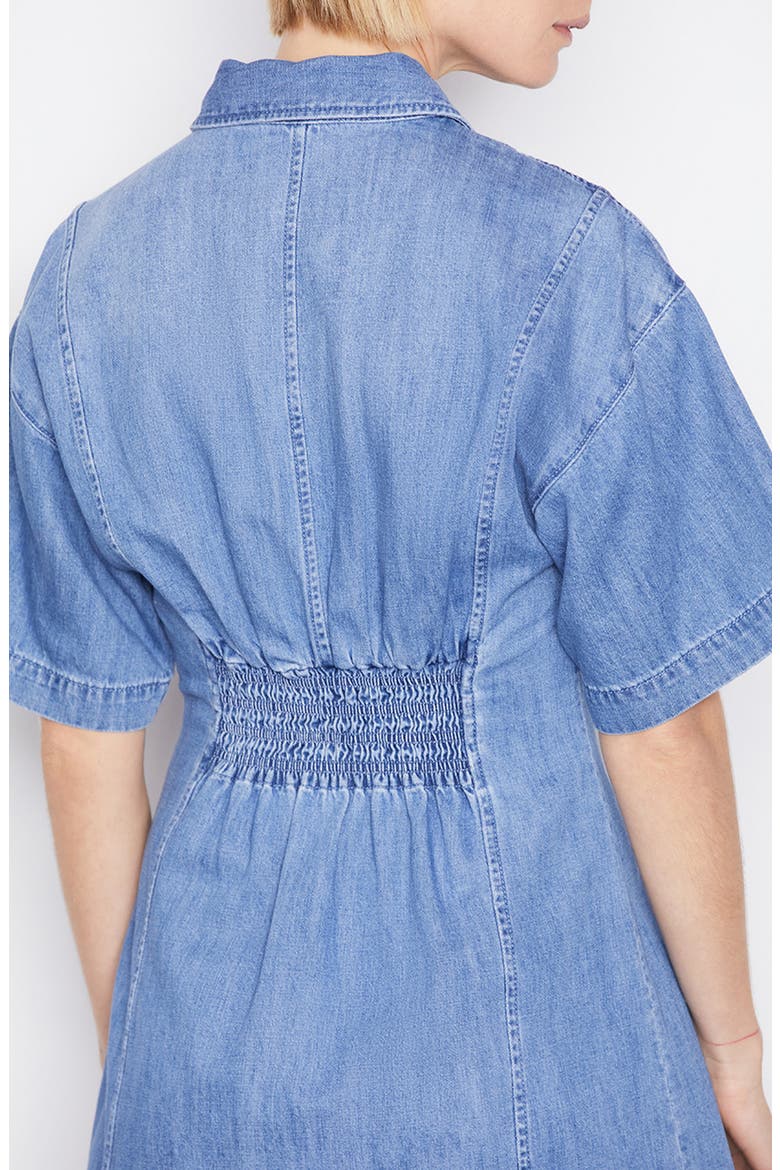 Seam Detail Denim Dress, Alternate, color, SHORELINE WASH
