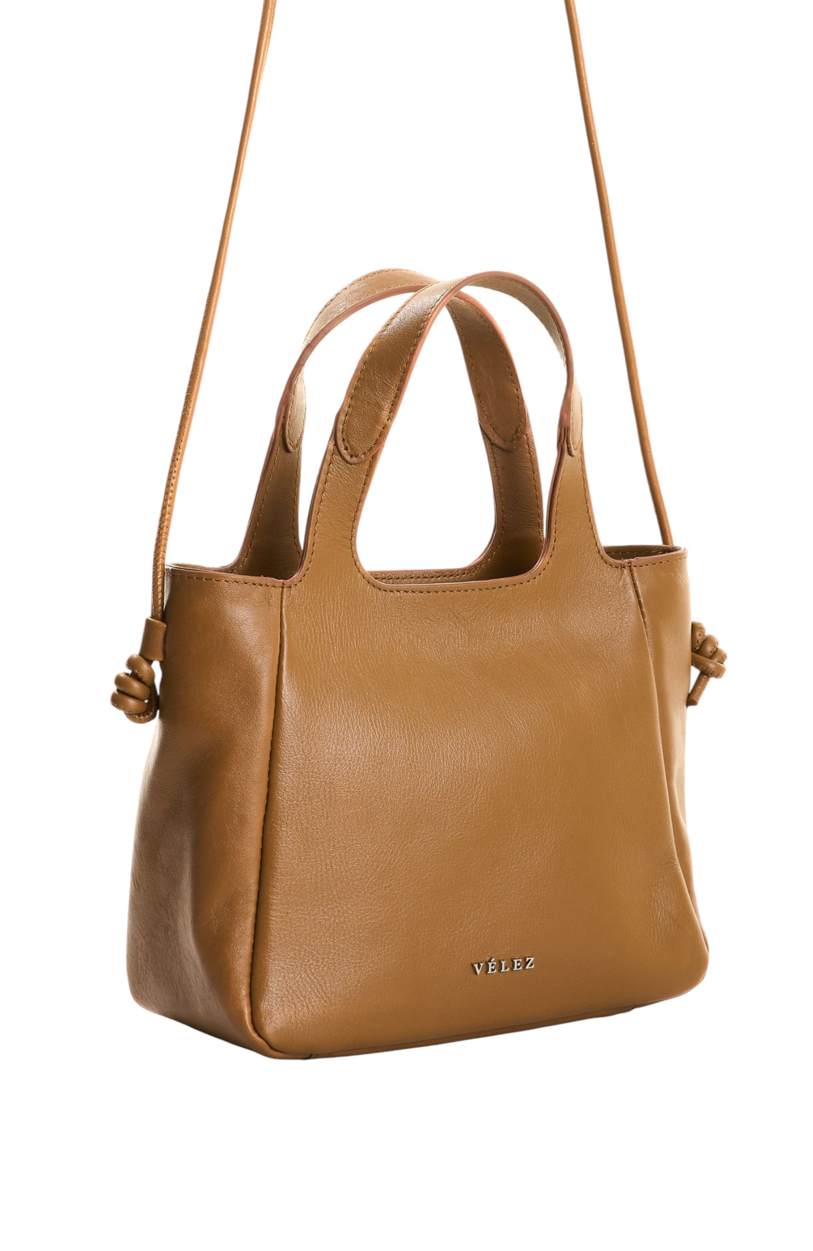 Velez Ailana Leather Crossbody Bag, Alternate, color, Honey