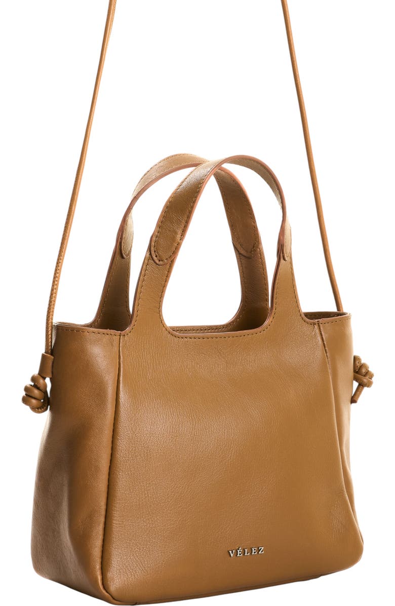 Velez Ailana Leather Crossbody Bag, Alternate, color, Honey