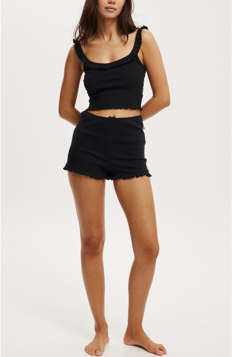 COTTON ON BODY Women's Rib Ruffle Cami, Alternate, color, 