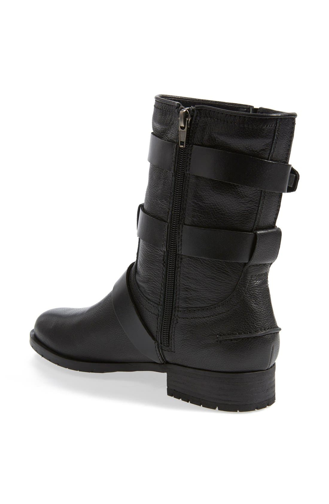 DV by Dolce Vita 'Ferin' Buckle Boot, Alternate, color, BLACK