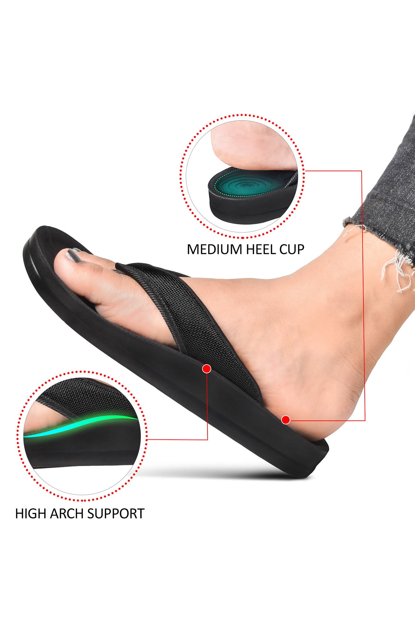 AEROTHOTIC Enhalus Flip Flop Sandal, Alternate, color, 