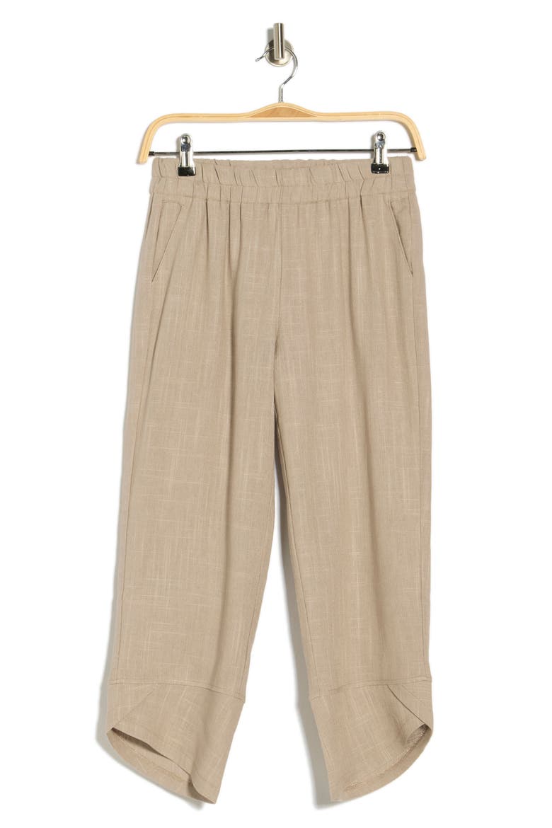 Pull-On Capri Pants, Alternate, color, TAUPE