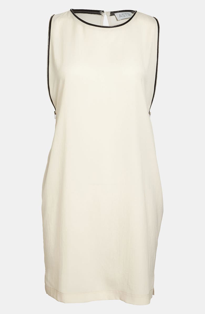 ASTR the Label ASTR Zip Trim Shift Dress, Alternate, color, 