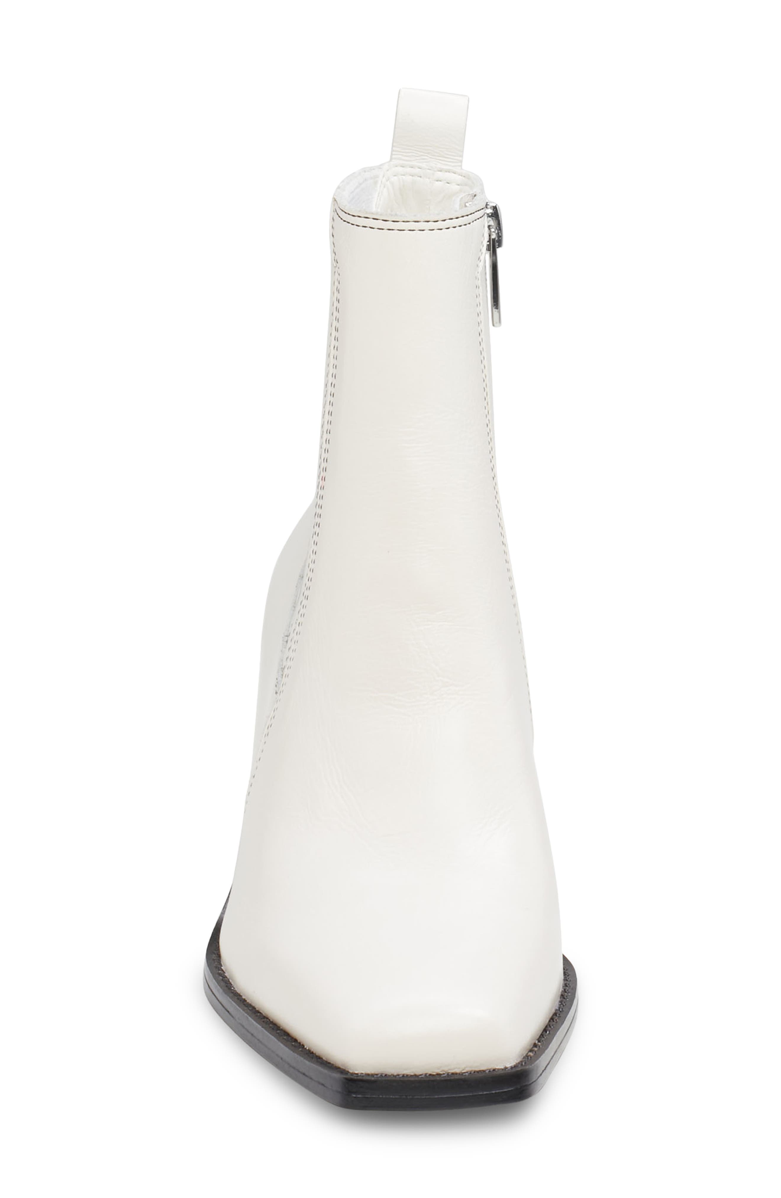 Sojetta Square Toe Bootie, Alternate, color, CREAMY WHITE