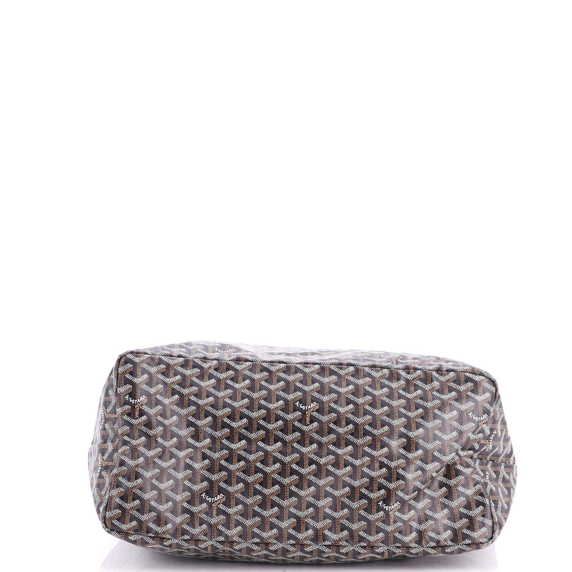 Pre-Owned Goyard Saint Louis Tote Coated Canvas GM, Alternate, color, Black