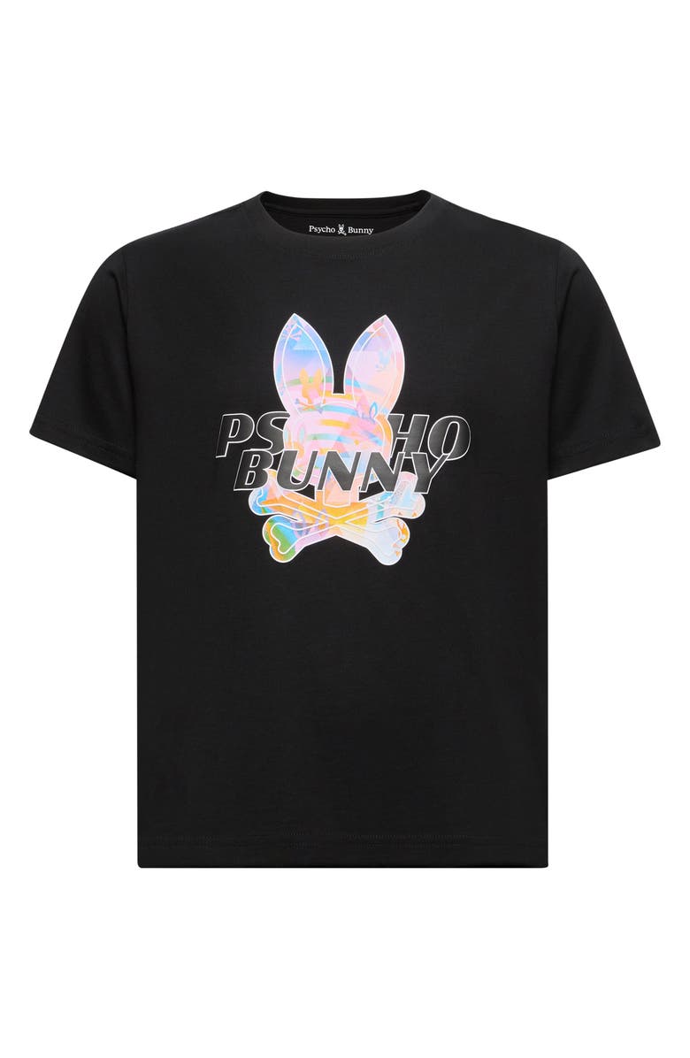 Psycho Bunny Kids' Milos Cotton Graphic T-Shirt, Main, color,