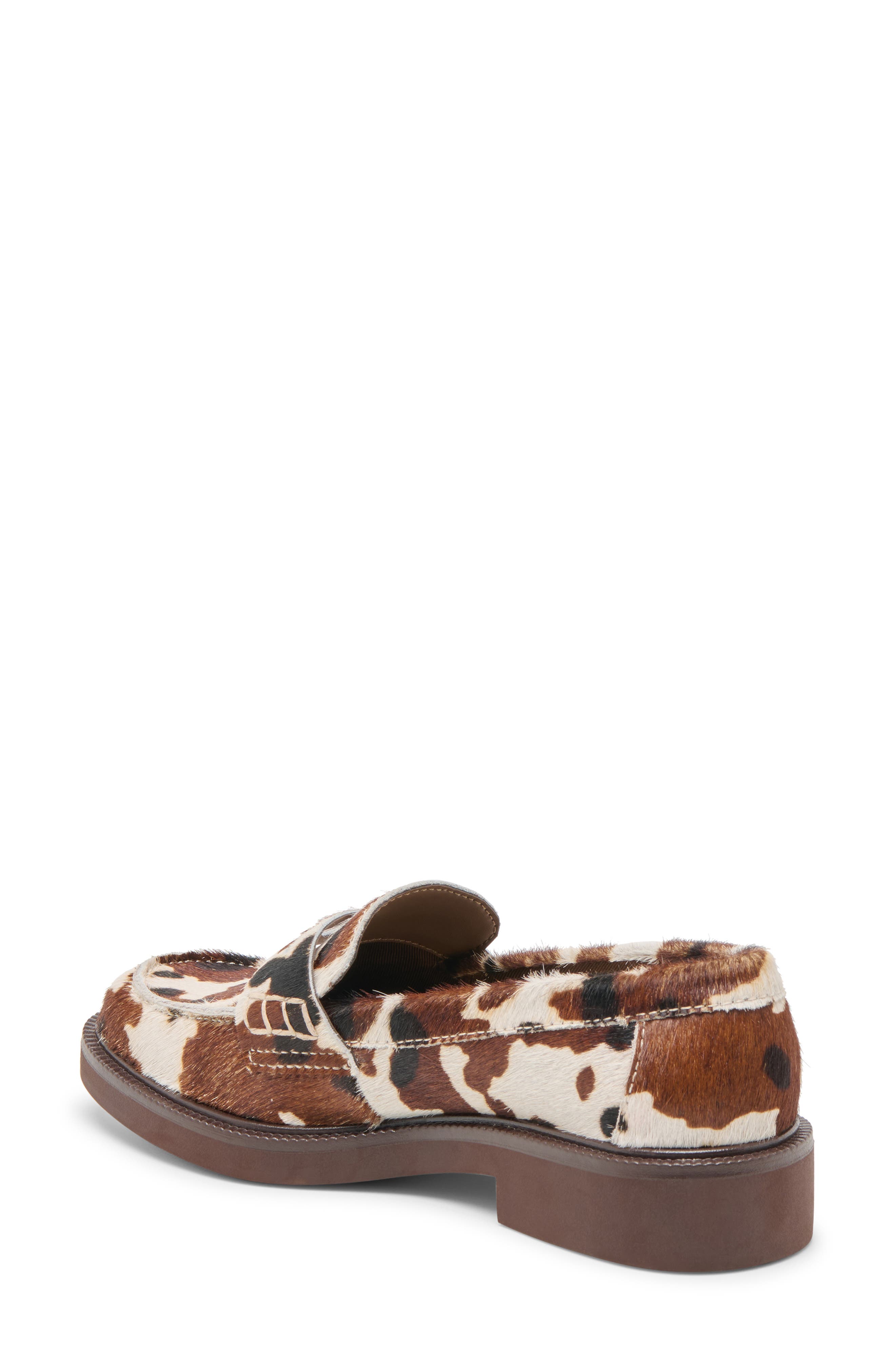 Dolce Vita Tiggy Penny Loafer, Alternate, color, Cocoa Taurus Calf Hair