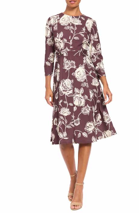Floral Print Midi Dress