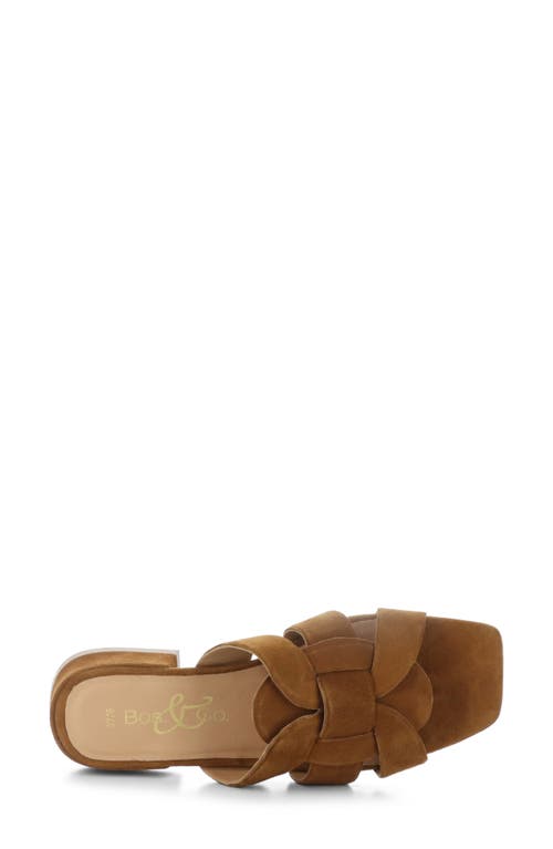 Bos. & Co. Ellis Slide Sandal In Nut