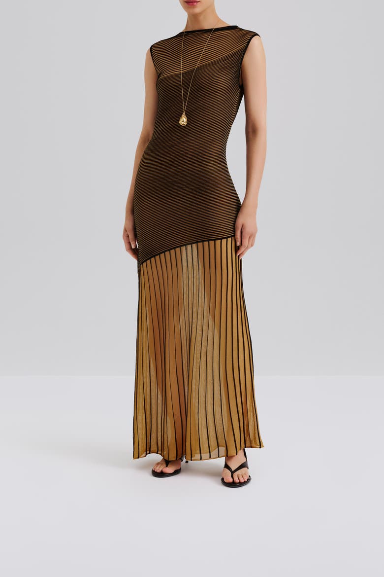 Patricia Short Sleeve Knitted Maxi Dress, Alternate, color, Multi