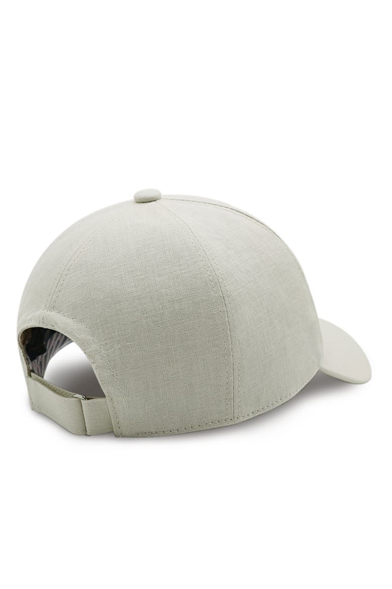 Linen Baseball Hat, Alternate, color, Stone