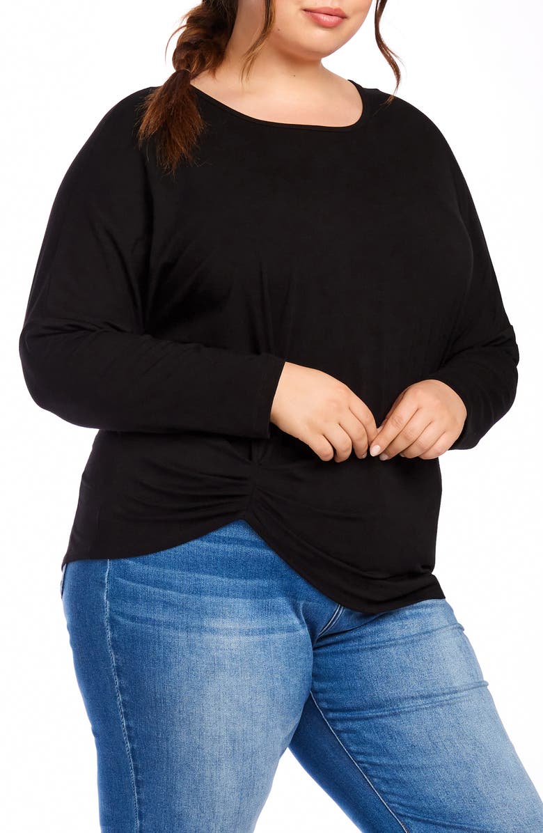 Karen Kane Pick Up Twisted Hem Top, Alternate, color, 