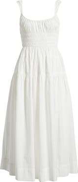 DÔEN Clover Organic Cotton Poplin Tiered Sundress