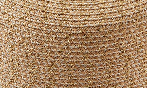 Eugenia Kim Jonah Striped-trim Bucket Hat In Sand/gold/chocolate