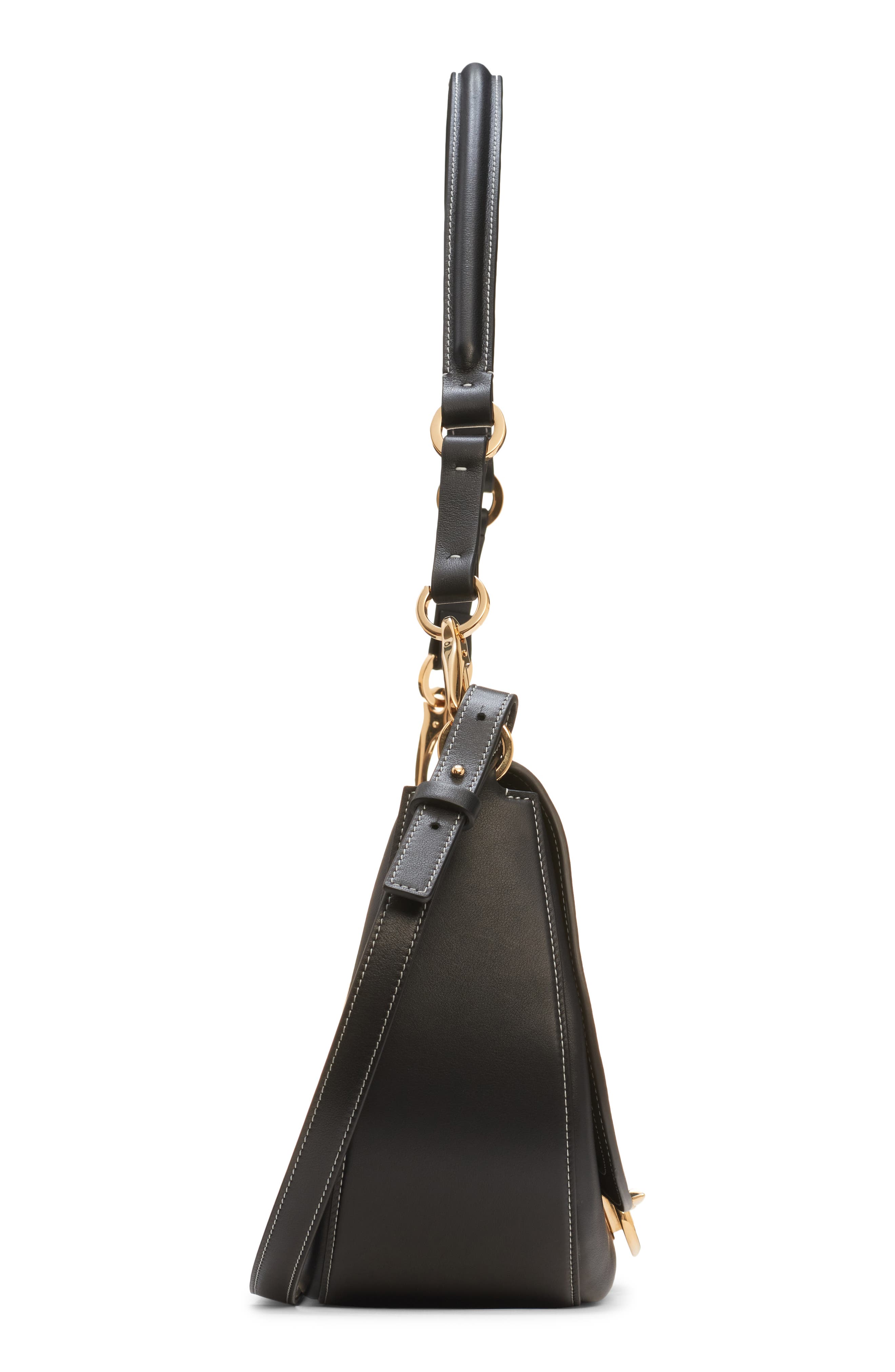 Valentino Garavani Small VLOGO Leather Saddle Shoulder Bag, Alternate, color, 