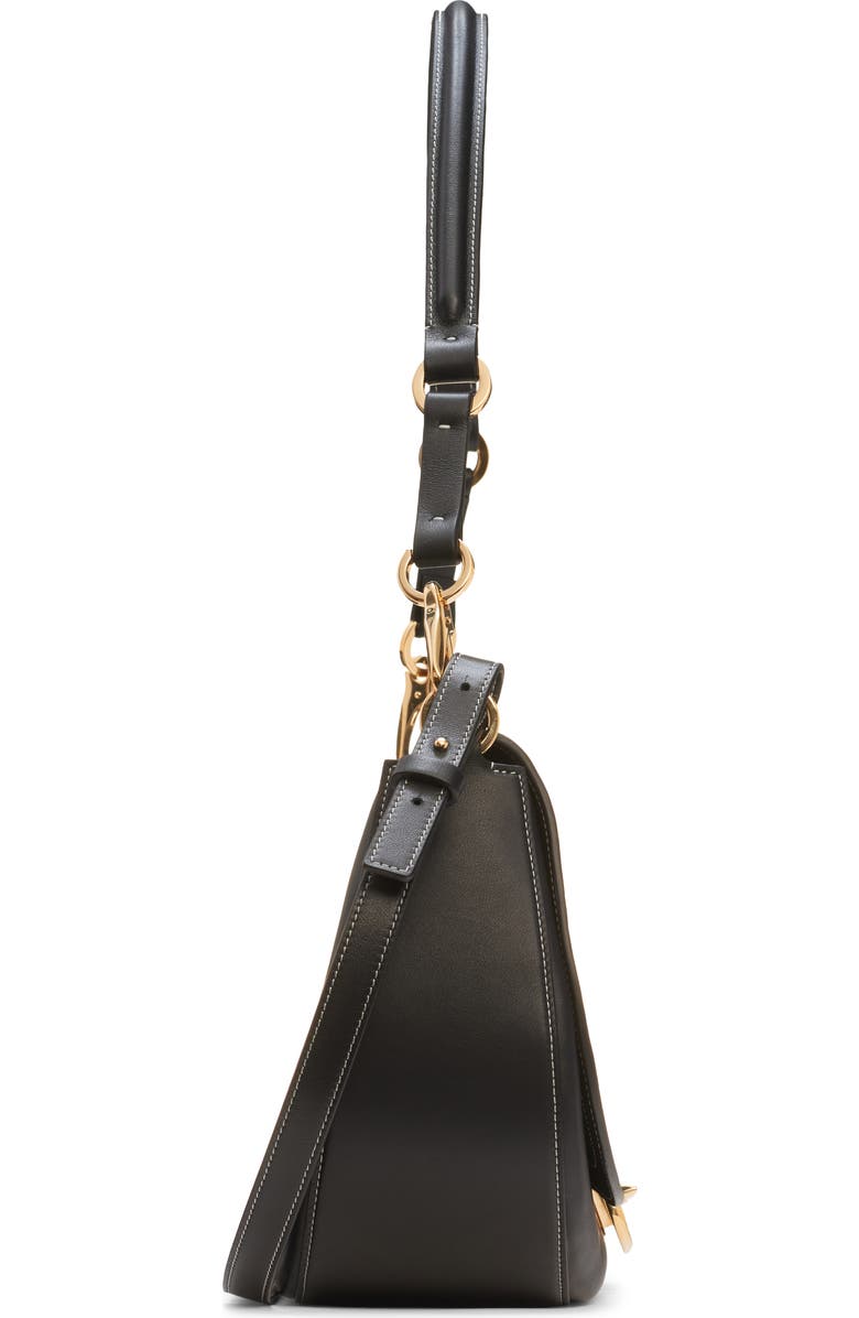 Valentino Garavani Small VLOGO Leather Saddle Shoulder Bag, Alternate, color,