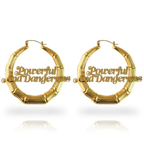 Powerful And Dangerous Door Knocker Earrings