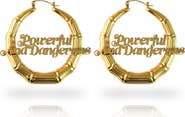 Sucré Couture Powerful And Dangerous Door Knocker Earrings