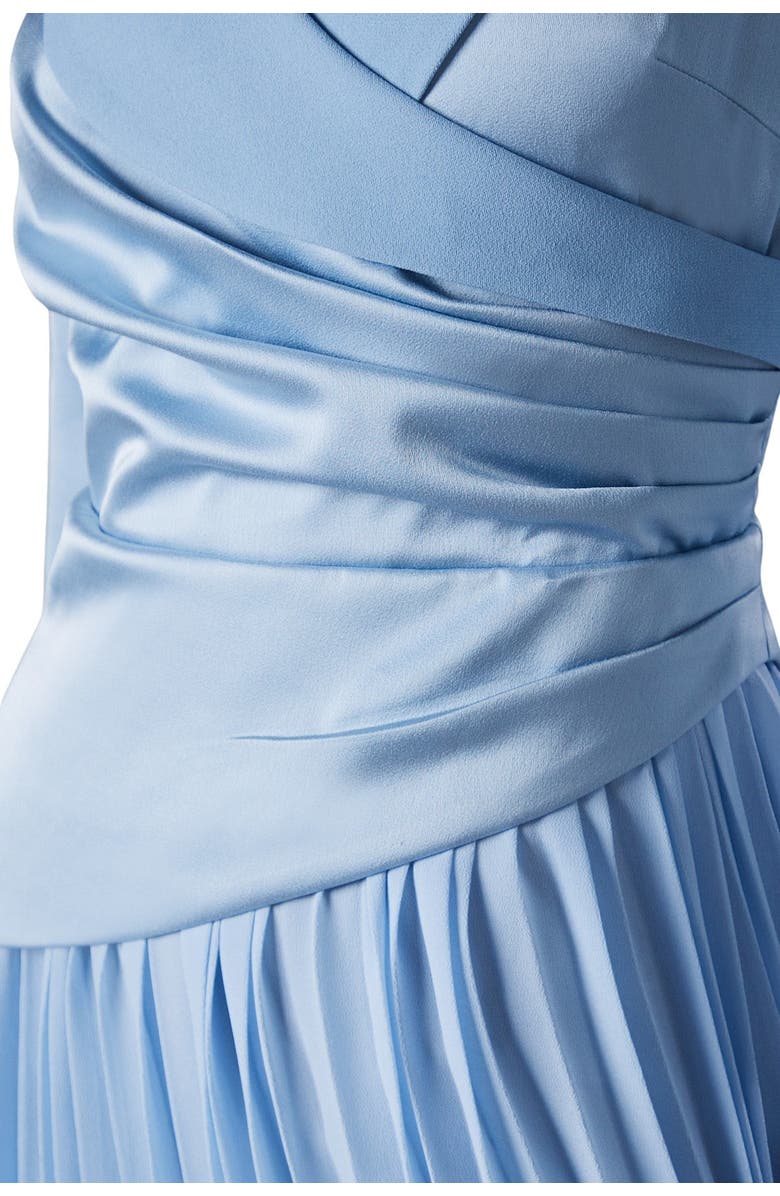 Coast Tailored Pleat Skirt Midi Dress, Alternate, color, Blue