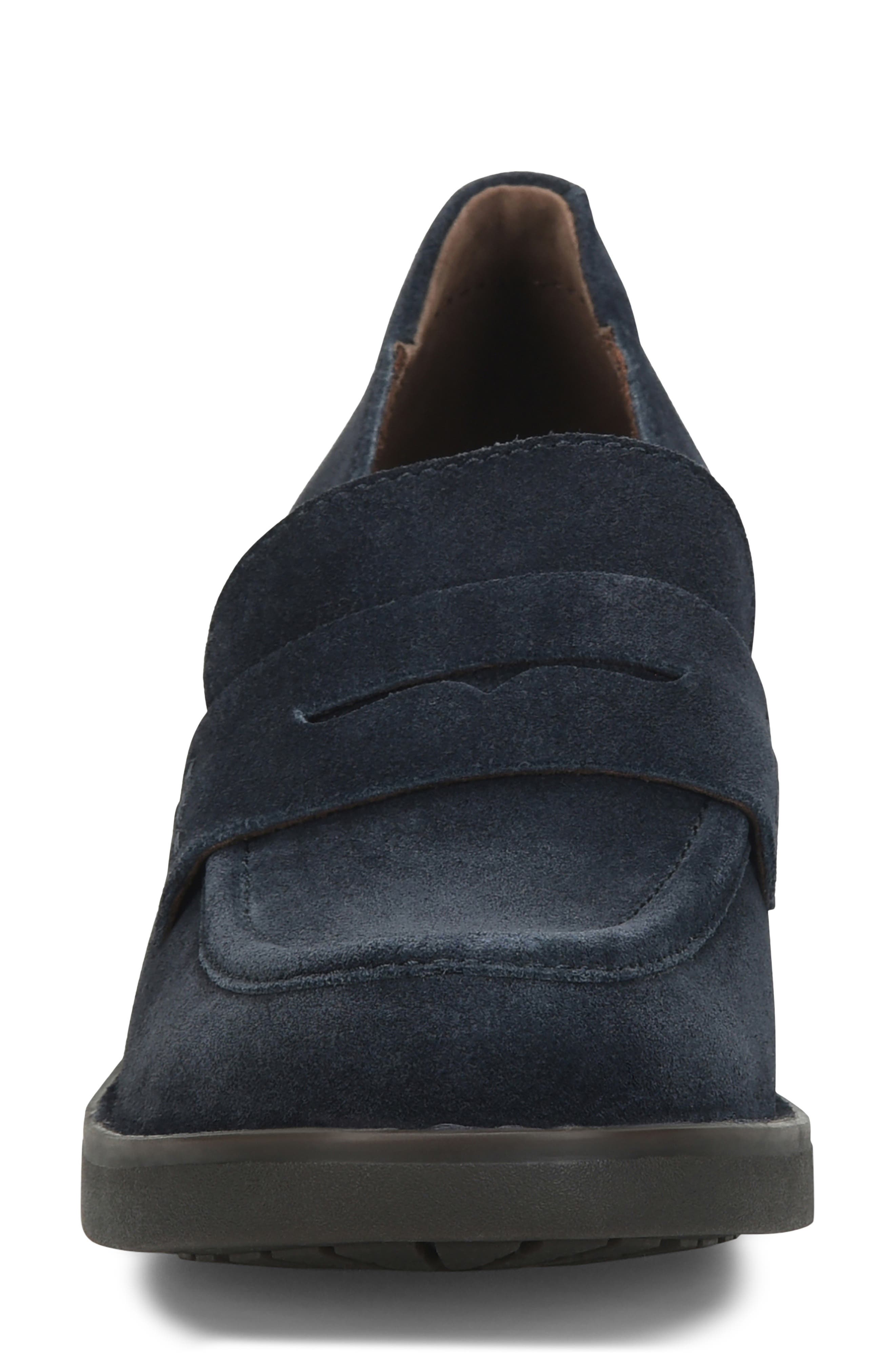 Valeria Loafer, Alternate, color, NAVY SUEDE