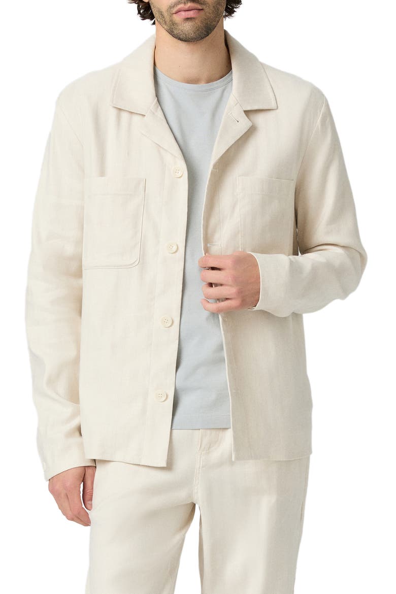 Latigo Cotton Blend Jacket, Main, color, FOSSIL HERRINGBONE