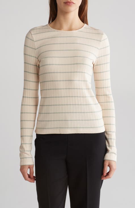 Stripe Long Sleeve Crewneck Shirt