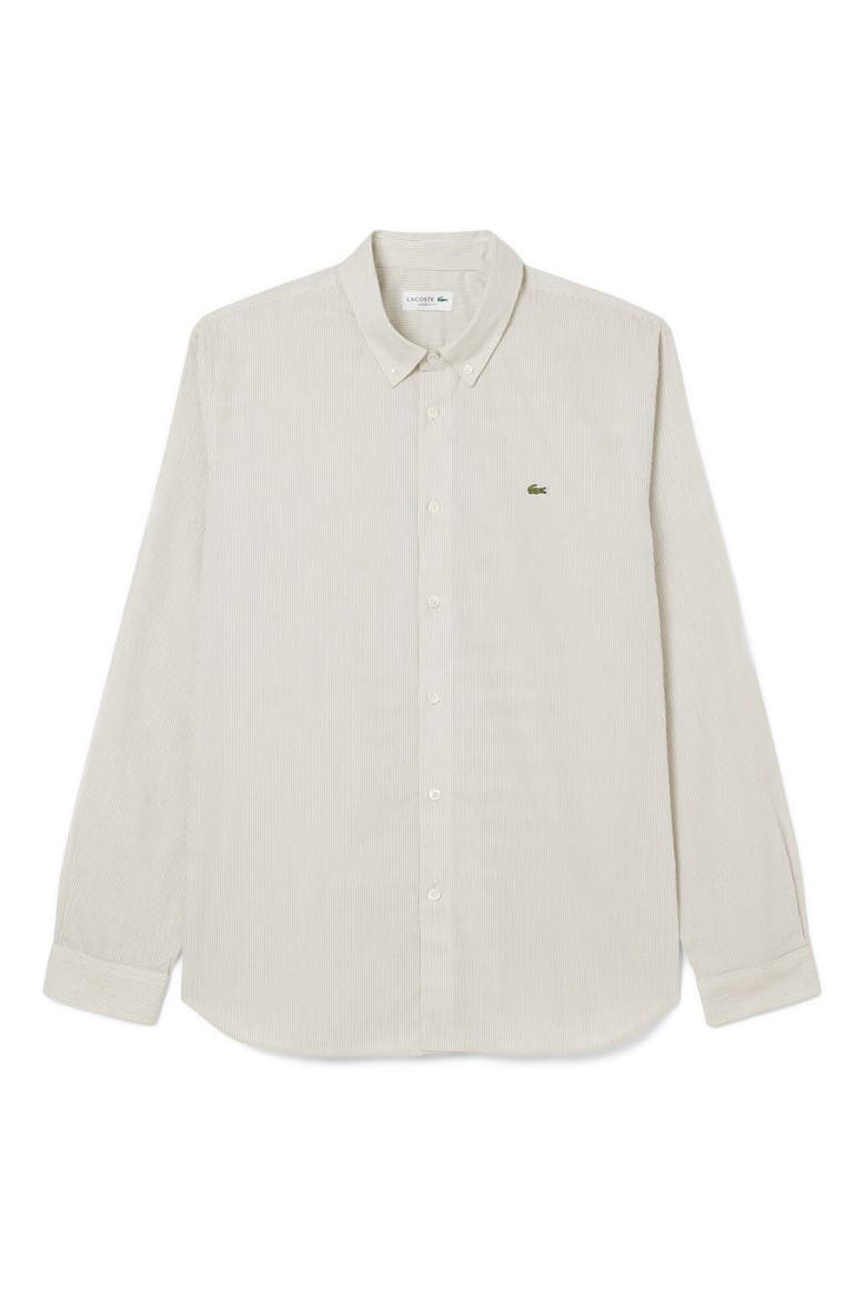 Stripe Cotton Button-Down Shirt, Alternate, color, LAPLAND/ SINOPLE