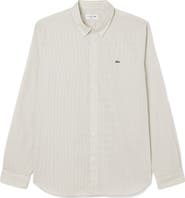 Lacoste Stripe Cotton Button-Down Shirt