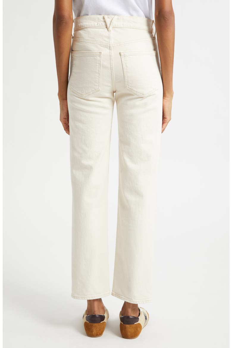 Leah Straight Leg Jeans, Alternate, color, ECRU