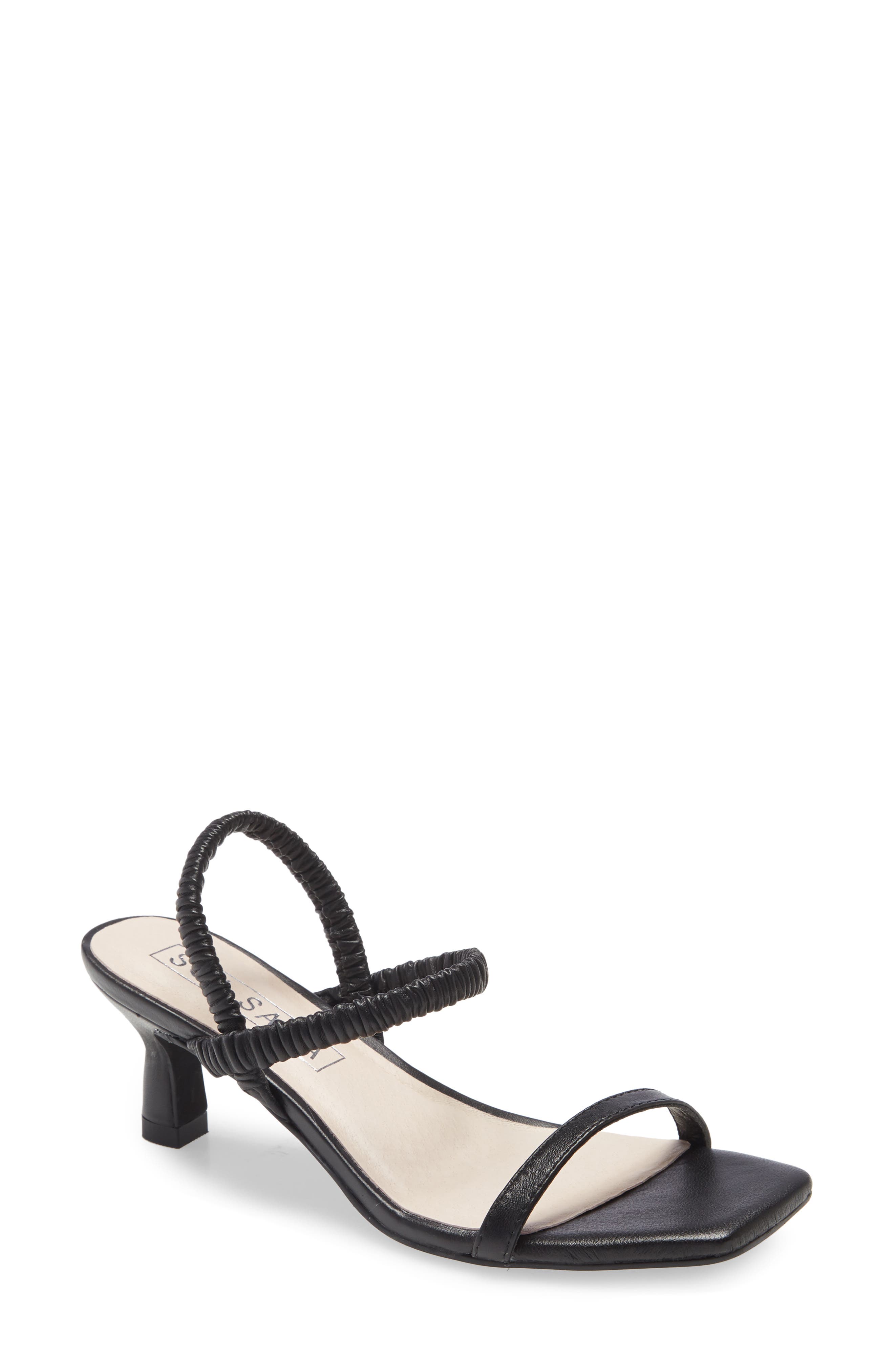 Oscar Ankle Strap Sandal, Main, color, BLACK LEATHER