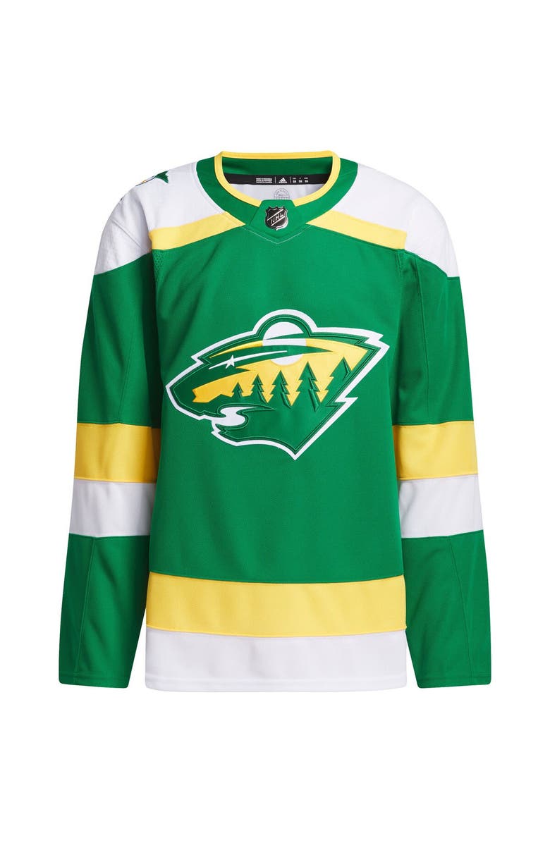 adidas Men's adidas Green Minnesota Wild 2023/24 Alternate Primegreen Authentic Jersey, Alternate, color,