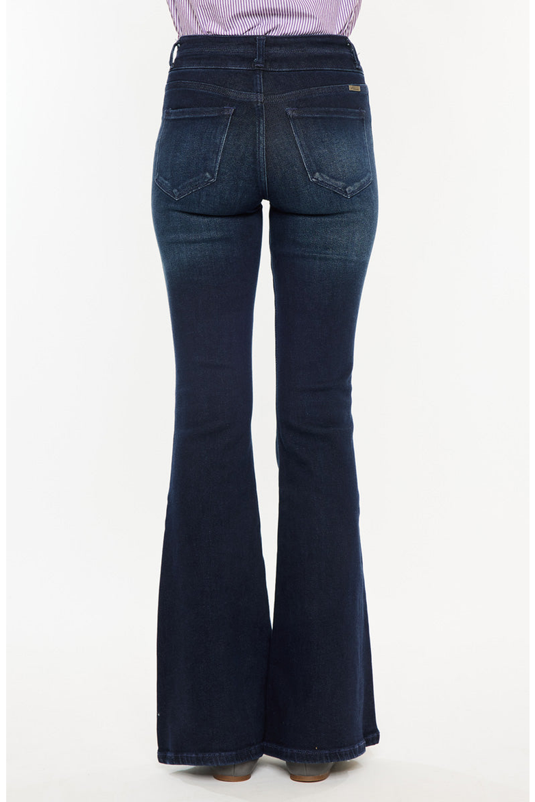 Vida High Rise Flare Jeans, Alternate, color, Dark Wash