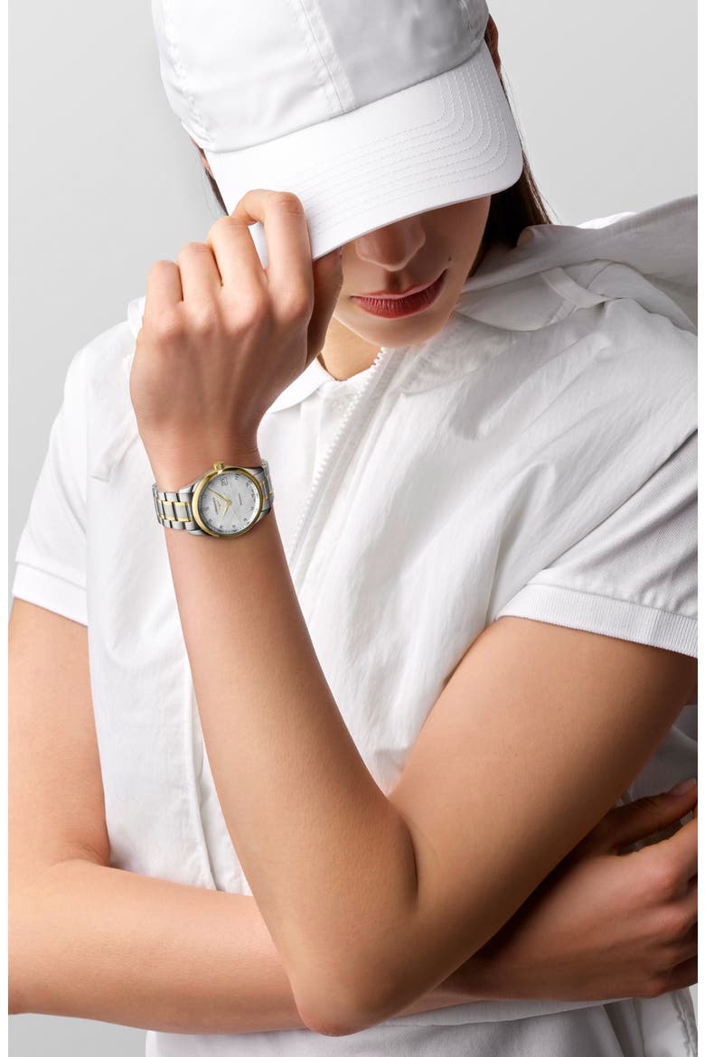 Master Bracelet Watch, 34mm, Alternate, color, MOTHER OF PEARL