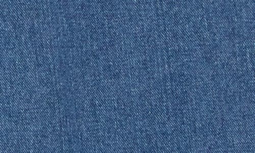 Flying Angel Cherry Embroidered Straight Leg Jeans In Medium Dark Wash