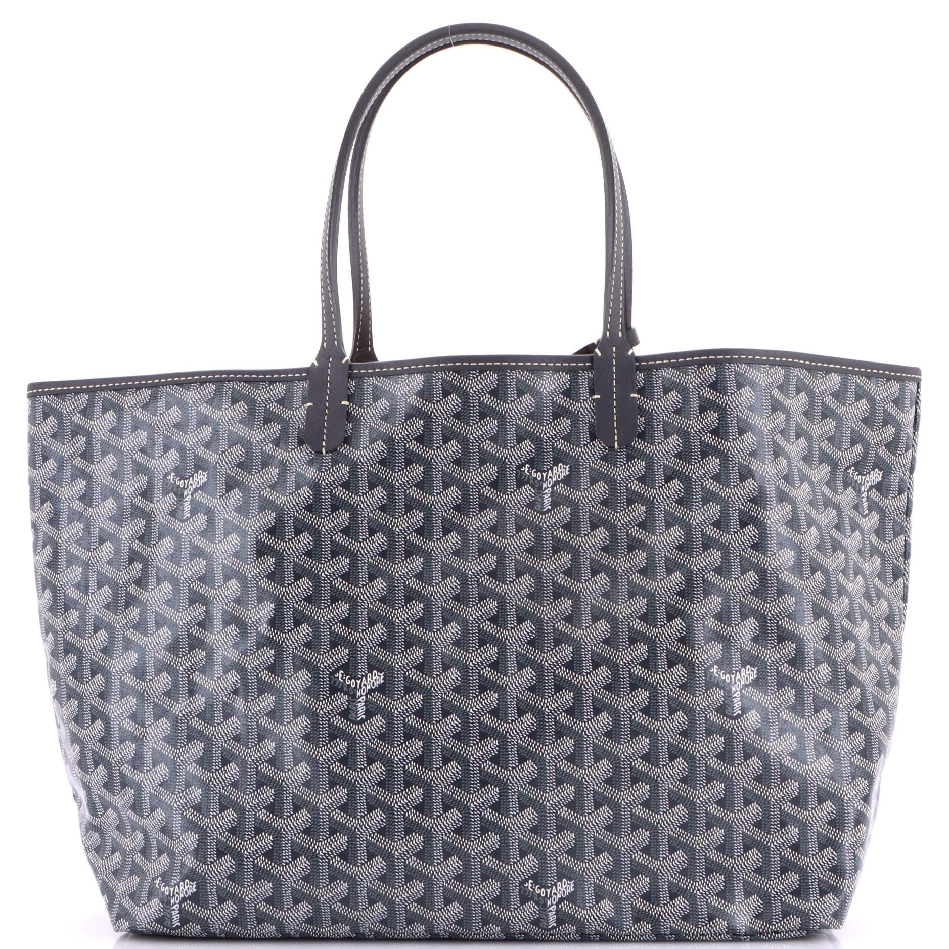 Pre-Owned Goyard Saint Louis Tote Coated Canvas PM, Main, color, Gray