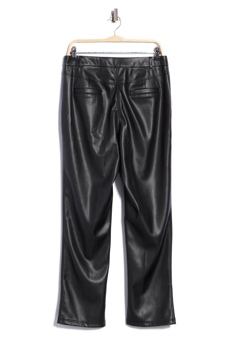 Hardy Faux Leather Pants, Alternate, color, BLA-BLACK